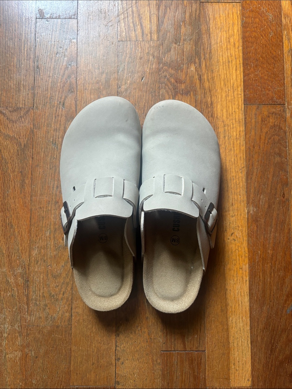 Classic Women's Slip-On Clogs in Light tan with Buckle